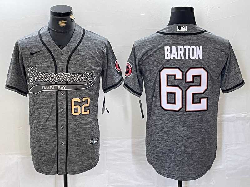 Men's Tampa Bay Buccaneers #62 Graham Barton Grey Gridiron With Patch Cool Base Stitched Baseball Jerseys,We sell and wholesale Men's Tampa Bay Buccaneers #62 Graham Barton Grey Gridiron With Patch Cool Base Stitched Baseball Jerseys on line form chian!